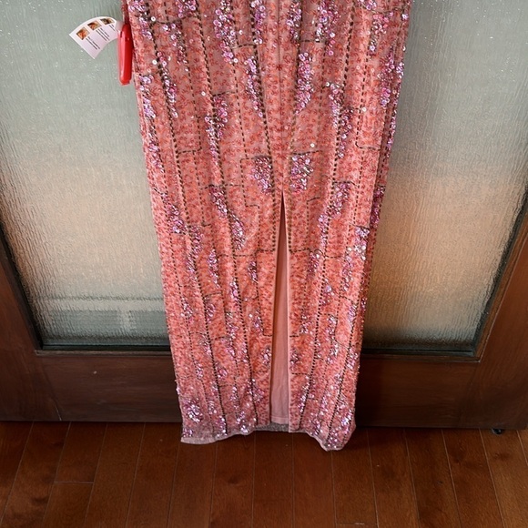 Mac Duggal SLEEVELESS EMBELLISHED SEQUIN SLIP GOWN size 6 NEW $398 sold out - Picture 15 of 15